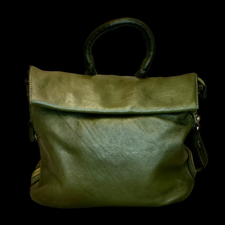 Handmade Backpack In Washed Leather