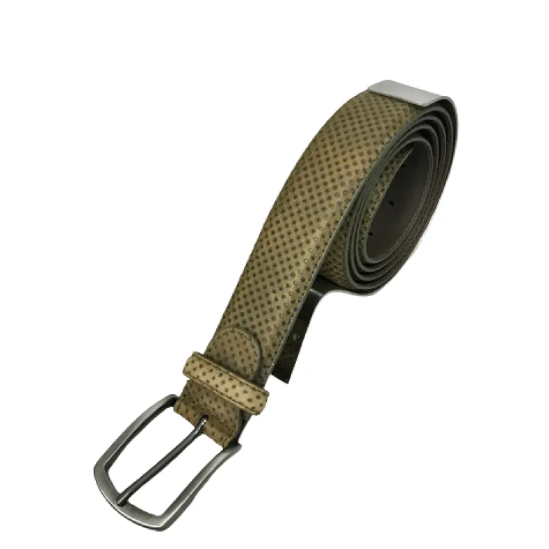 Handmade Belt In 790 Speckled Leather