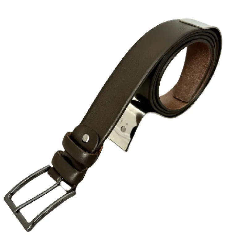 Handmade Belt In Semi-gloss Leather 3509