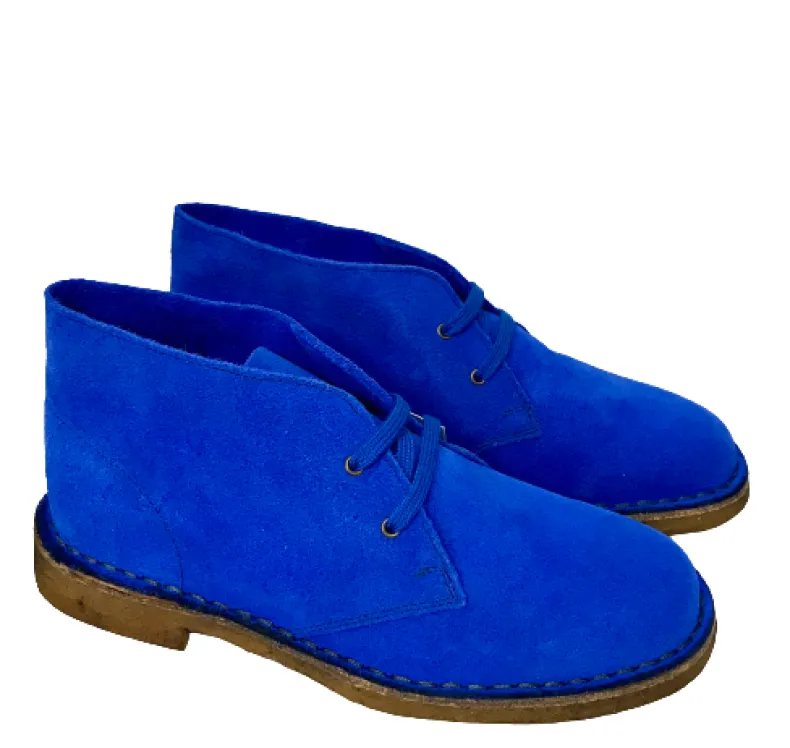 Handmade Electric Cobalt Ankle Boot