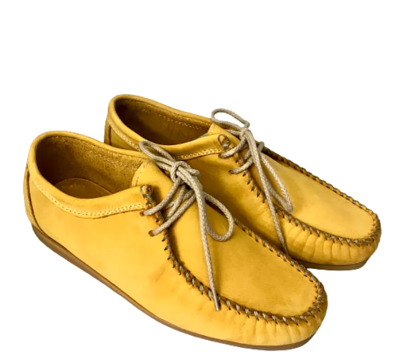 Handmade Positano Yellow Lace-up