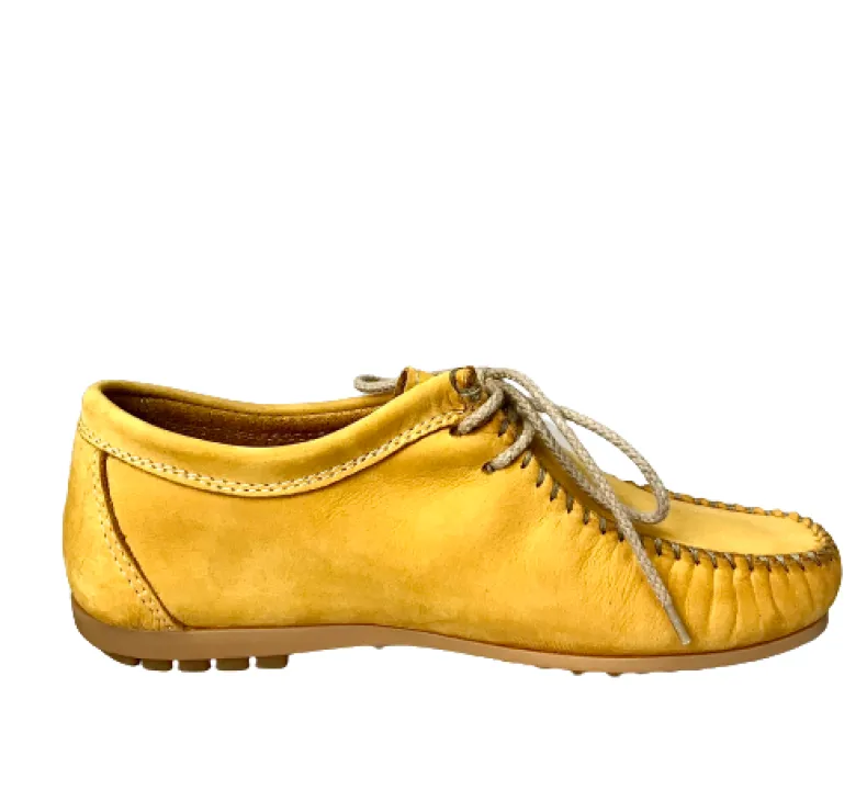 Handmade Positano Yellow Lace-up