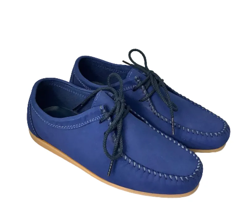 Handmade Positano Blue Lace-up