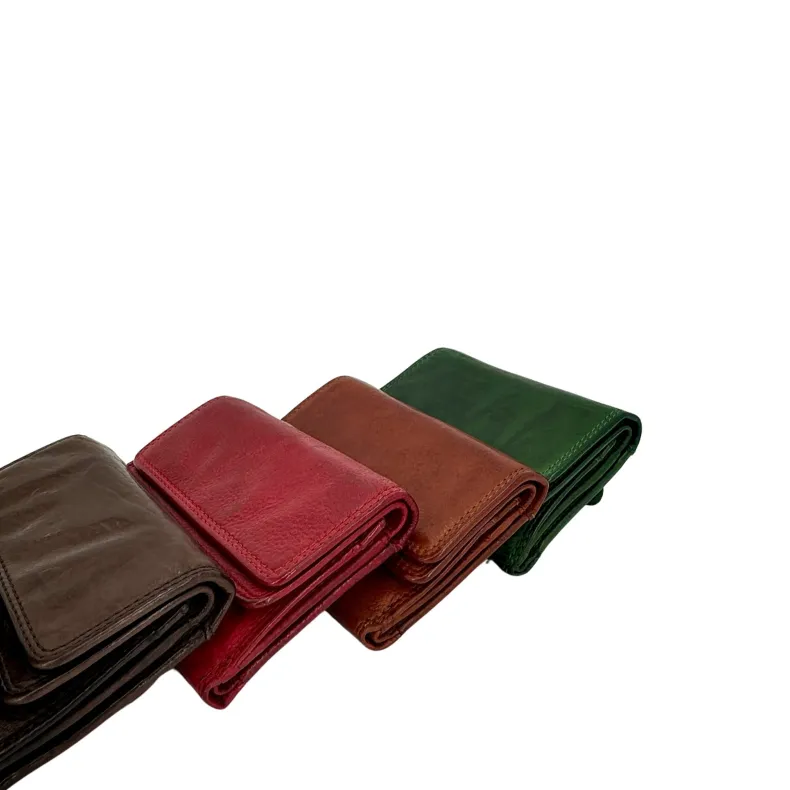 Handmade Wallet In Washed Leather