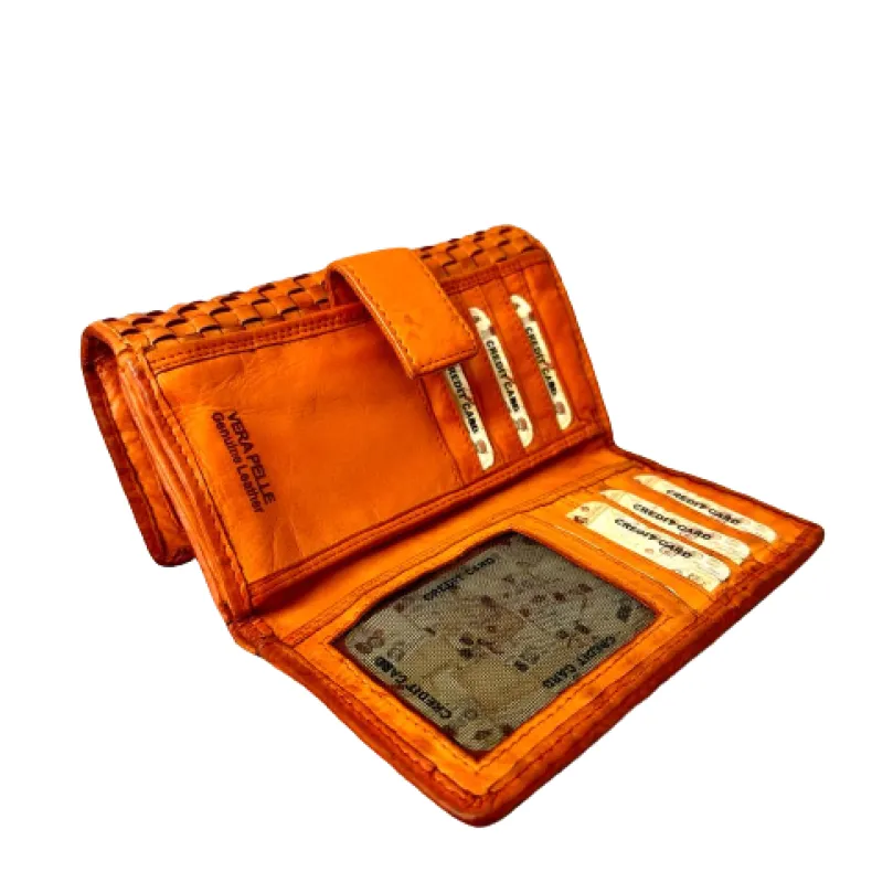 Handmade Wallet In Woven Leather