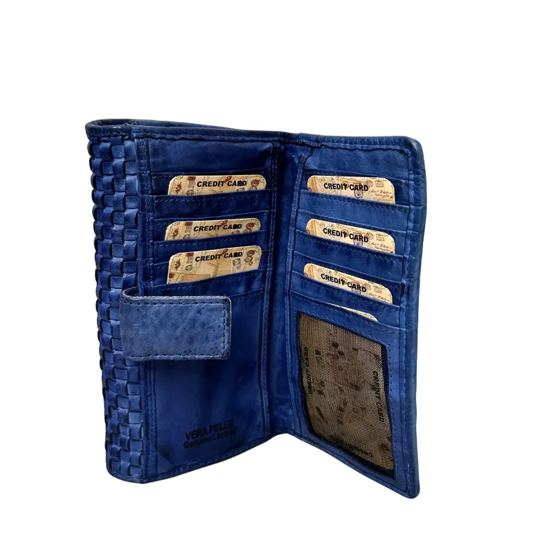 Handmade Wallet In Woven Leather