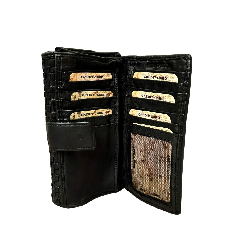 Handmade Wallet In Woven Leather