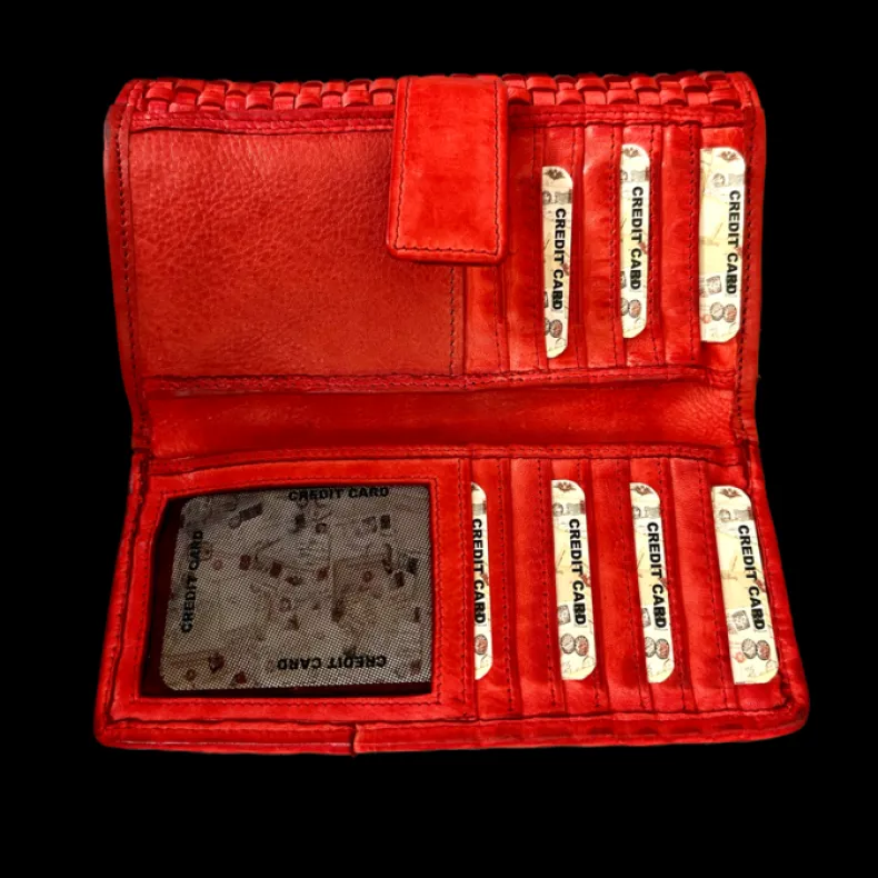 Handmade Wallet In Woven Leather