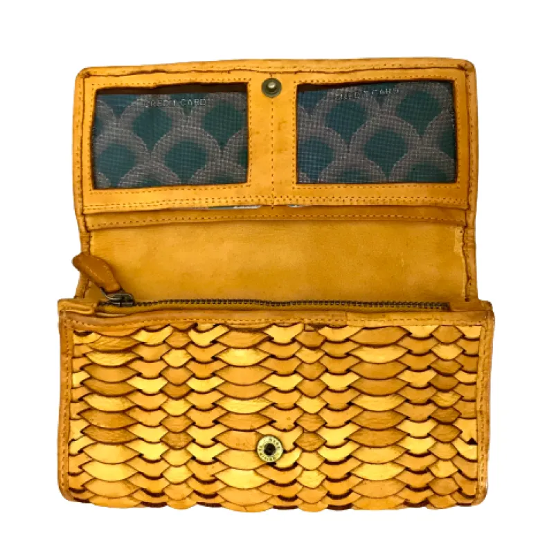 Handmade Wallet In Woven Leather