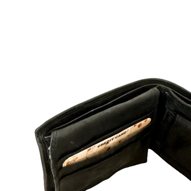 Handmade Wallet In Washed Leather