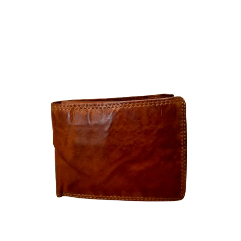 Handmade Wallet In Washed Leather