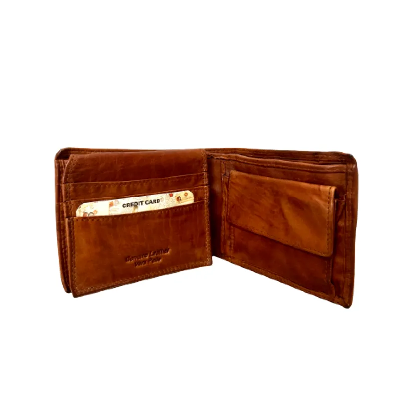 Handmade Wallet In Washed Leather