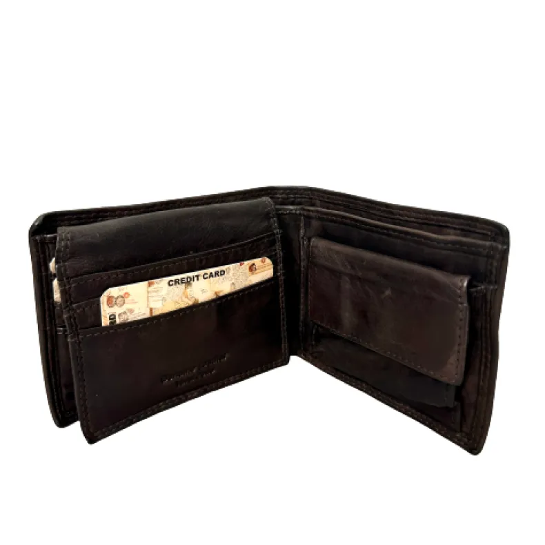 Handmade Wallet In Washed Leather