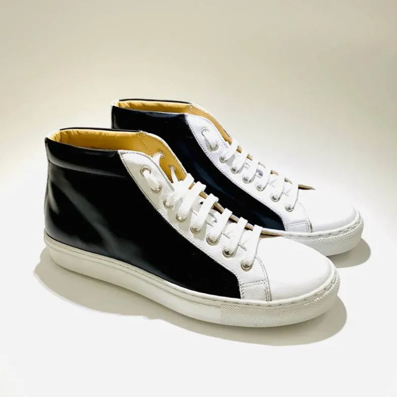 High Artisan Leather Sneakers