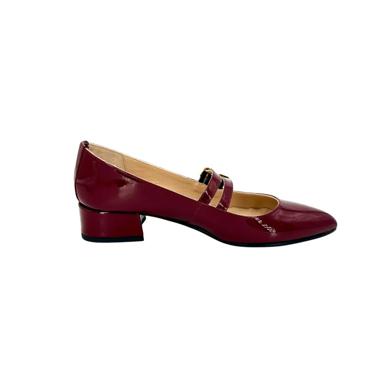 Jane Burgundy – Pumps With Laces