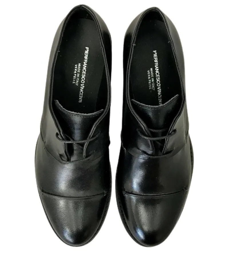 Lace-up In Black Leather