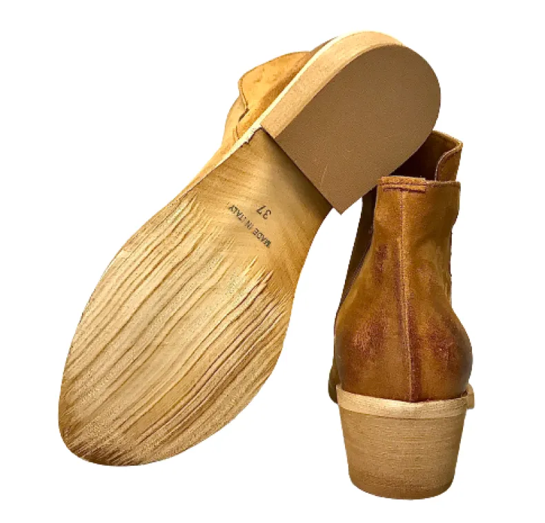 Leather Suede Ankle Boot With Zip