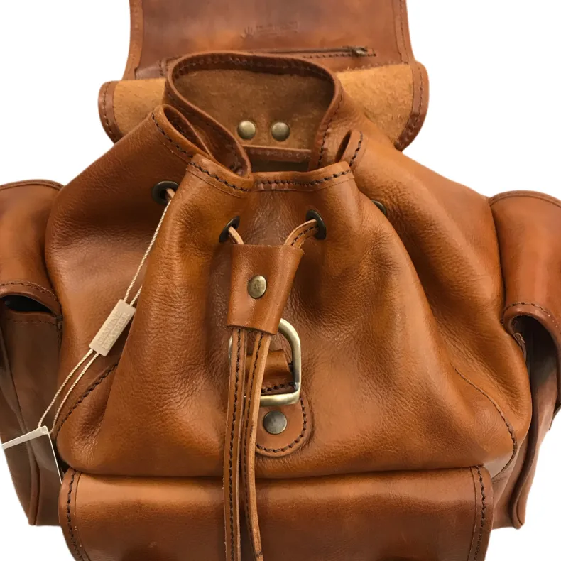 Leather-colored Unisex Handcrafted Backpack