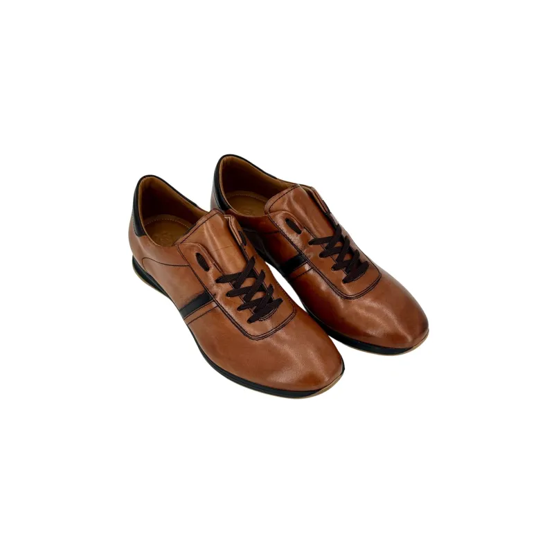 Lorenzo – Cognac And Chocolate Sneakers