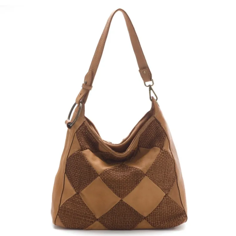 Melissa Quilted And Woven Effect Bag