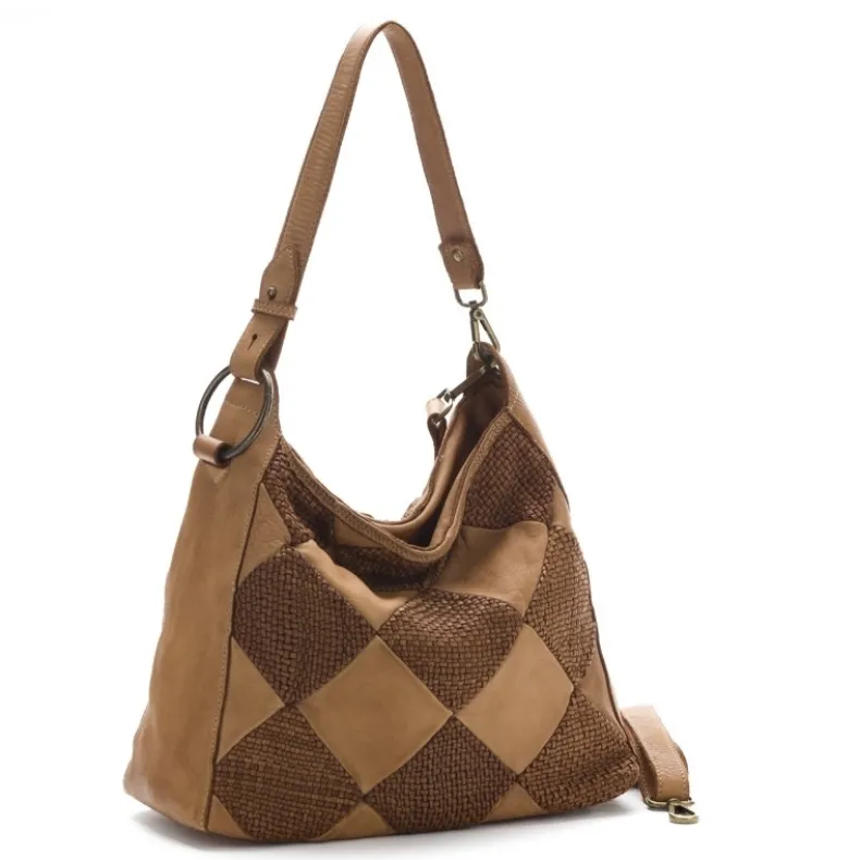 Melissa Quilted And Woven Effect Bag