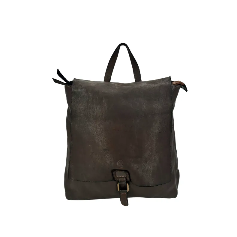 Meri – Handcrafted Backpack In Smooth Washed Leather