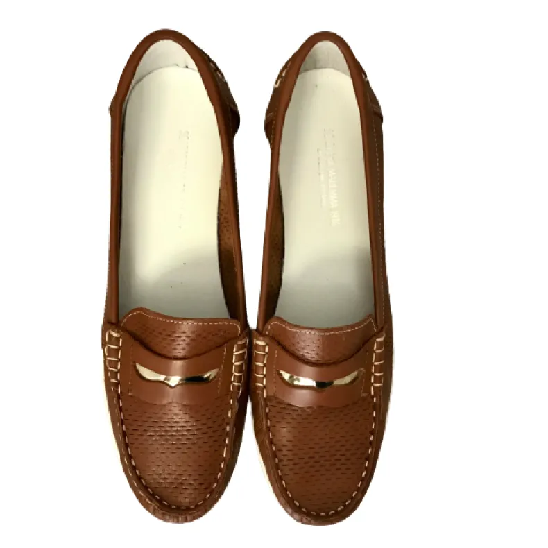 Perforated Leather Moccasin