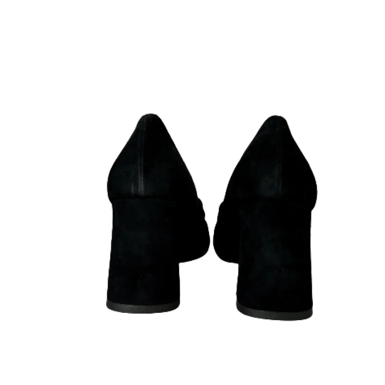 PFV Black Suede And Leather Moccasin