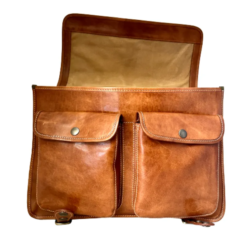 Professional Briefcase In Matte Leather