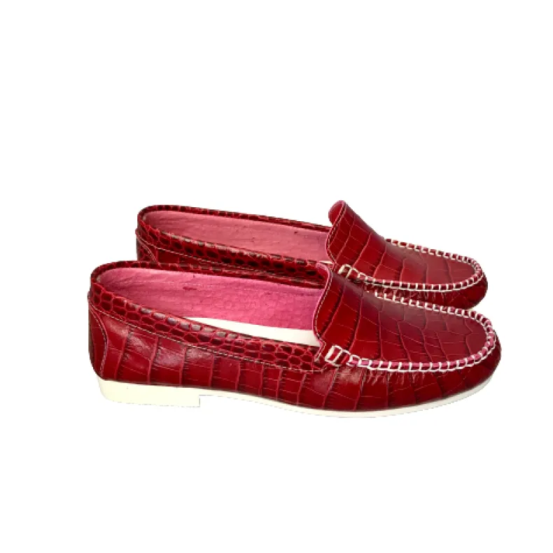 Red Crocodile Loafer
