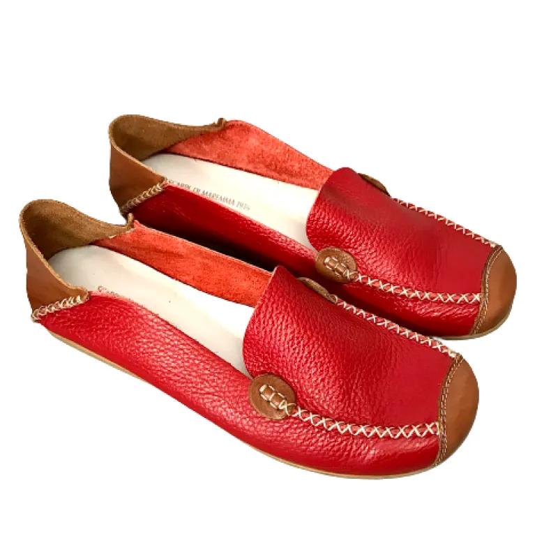 Red Leather Moccasin