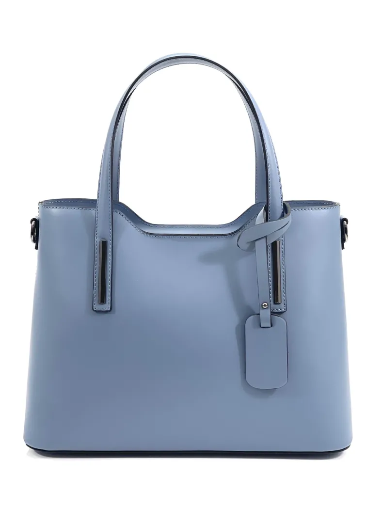 Rigid Handcrafted Bag In Smooth Leather