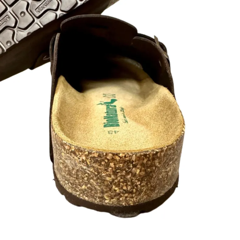 Sabot In Vibram Dark Brown Bionatura Oiled Leather