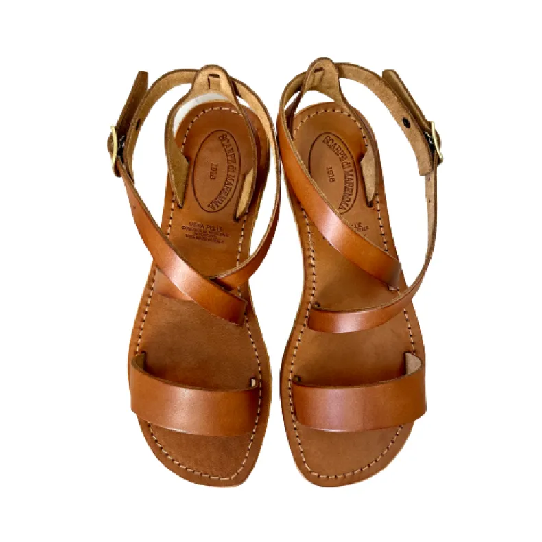 Sandal In Burnt Leather Mod. 6807