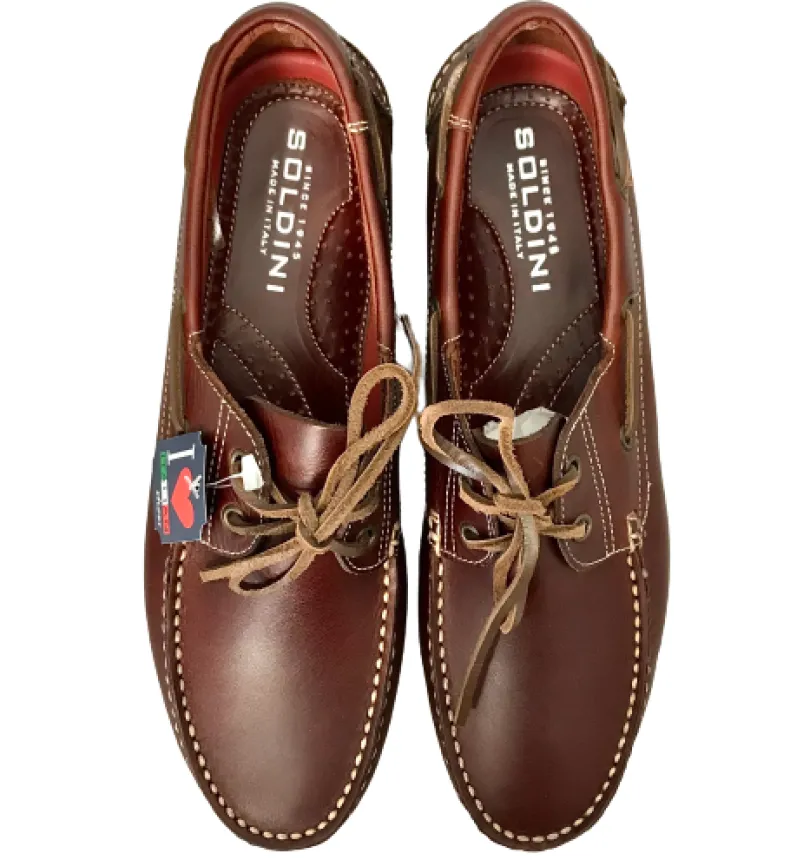 Soldini Brown Leather Craft Boat