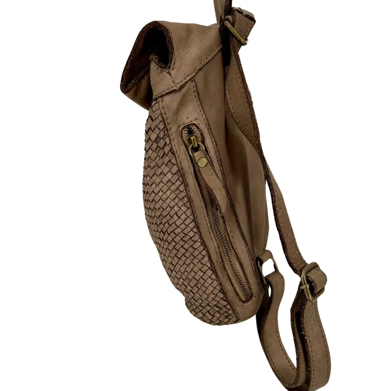 Stockholm – Woven Leather Backpack