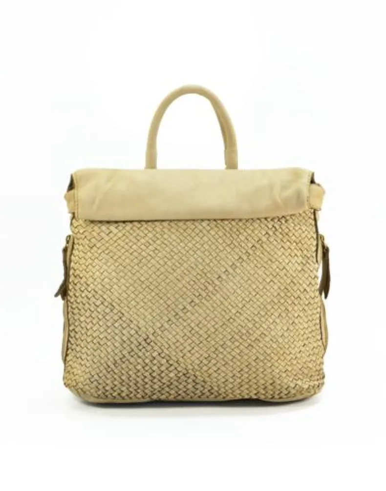 Stockholm – Woven Leather Backpack