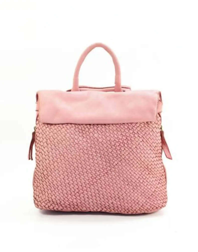 Stockholm – Woven Leather Backpack