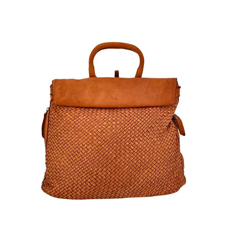 Stockholm – Woven Leather Backpack