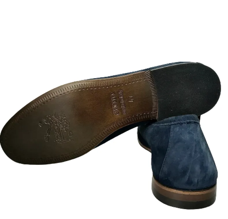 Summer Moccasin In Blue Suede