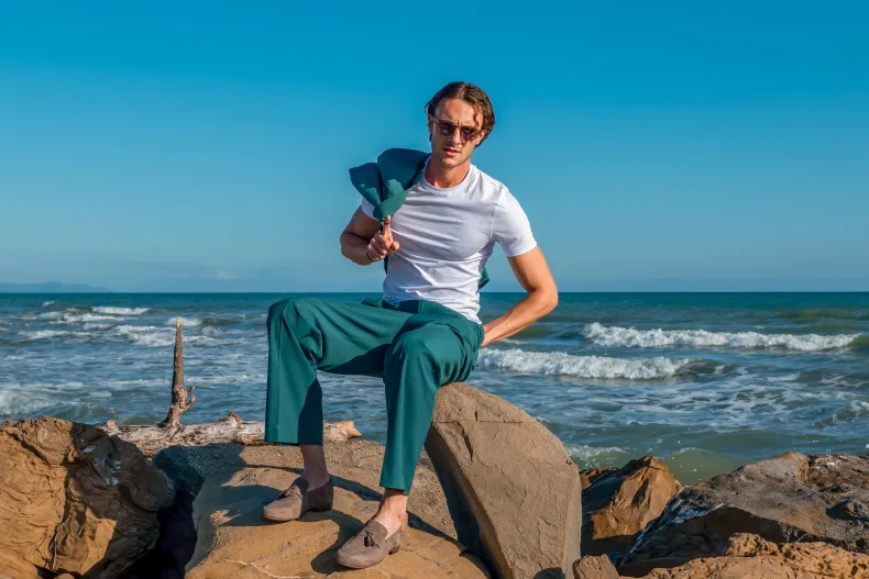 Summer Moccasin In Taupe Suede