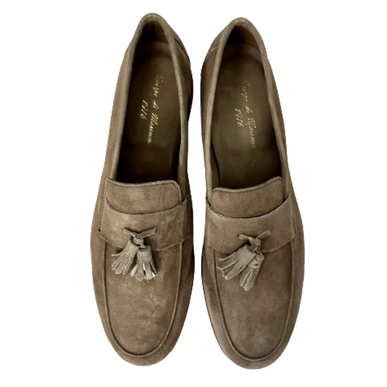 Summer Moccasin In Taupe Suede