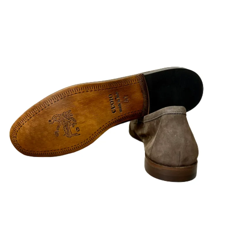 Summer Moccasin In Taupe Suede