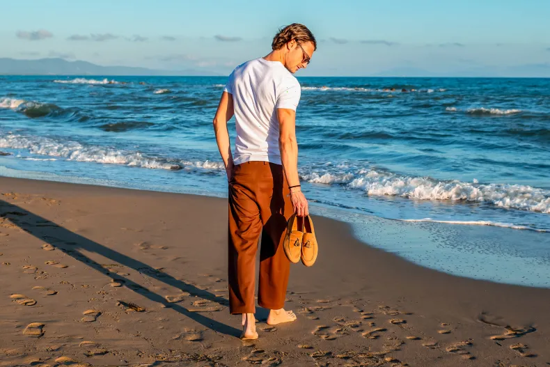 Summer Moccasin In Leather Suede