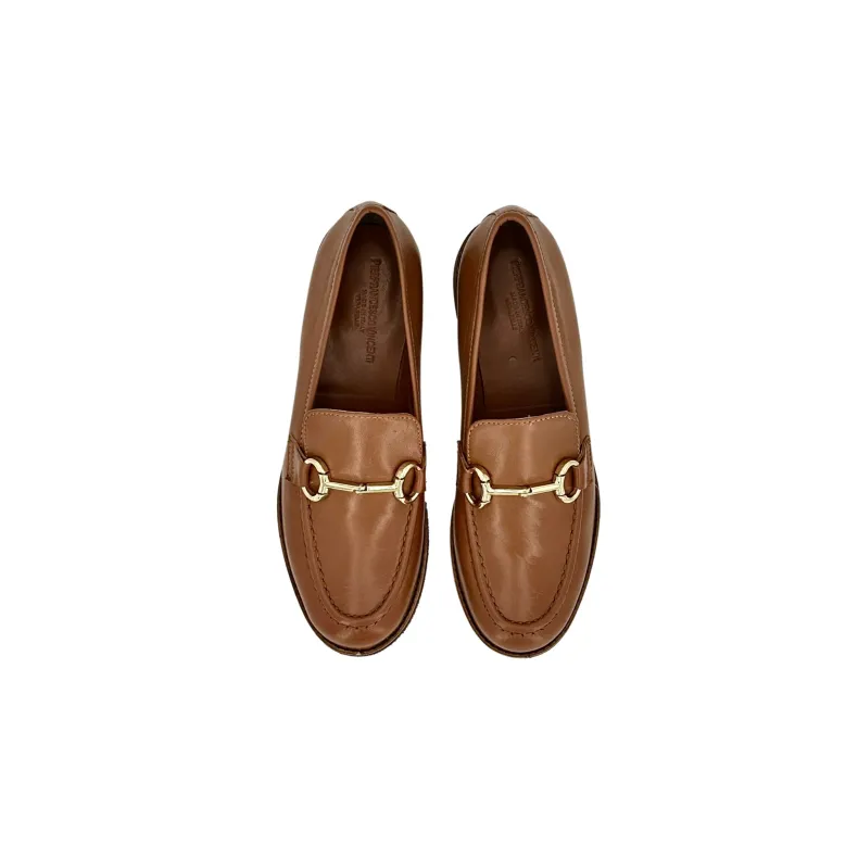 Tan Leather Moccasin With PFV Clamp