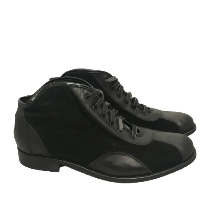 Tazio In Black Leather And Suede