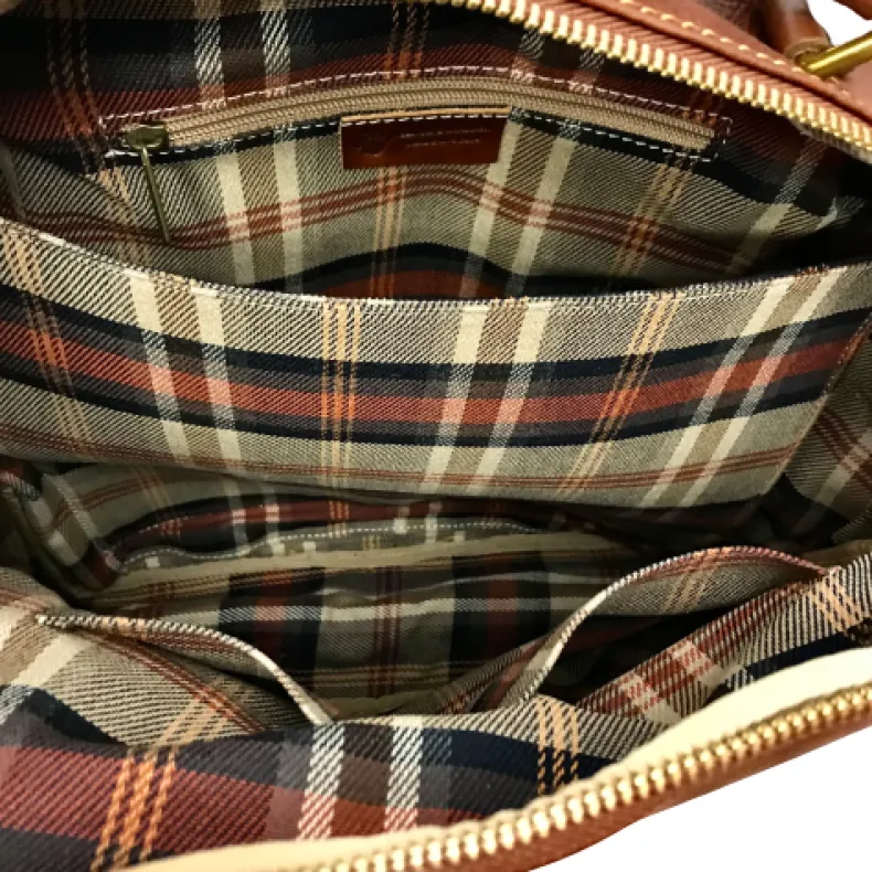 Unisex Brown Handmade Backpack