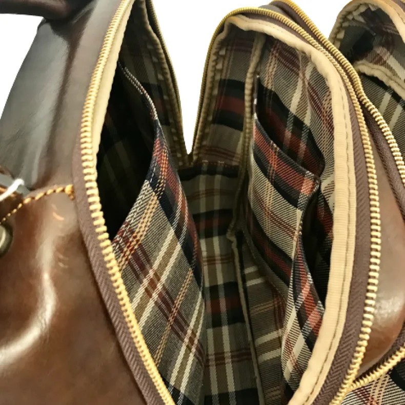 Unisex Handcrafted Backpack With 3 Compartments