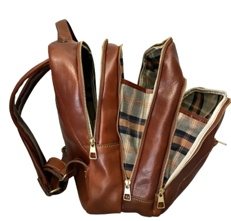 Unisex Handcrafted Backpack With 3 Compartments