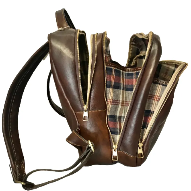 Unisex Handcrafted Backpack With 3 Compartments